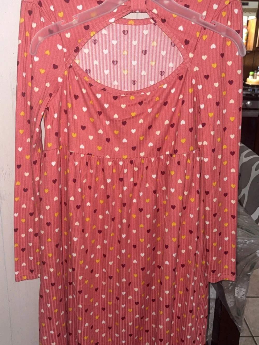 Girls Long-Sleeve Floral Peplum Top - Pink